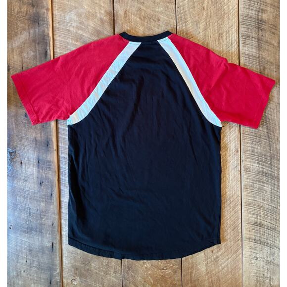Vintage Wave Graphic Raglan Tee | Retro Surf Style 90s Aesthetic | Men’s M Fit - Picture 3 of 5